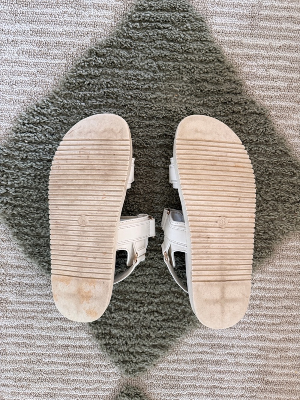 a new day Cream/White Adjustable Strap Women 27s Sandals - Picture 2 of 2